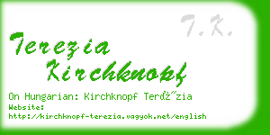 terezia kirchknopf business card